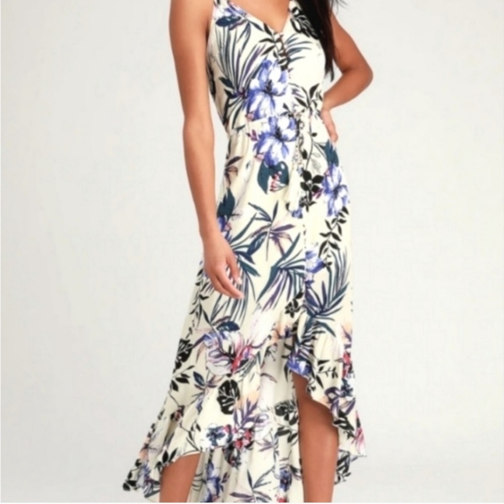 Lulus Pura Vida High-low Midi